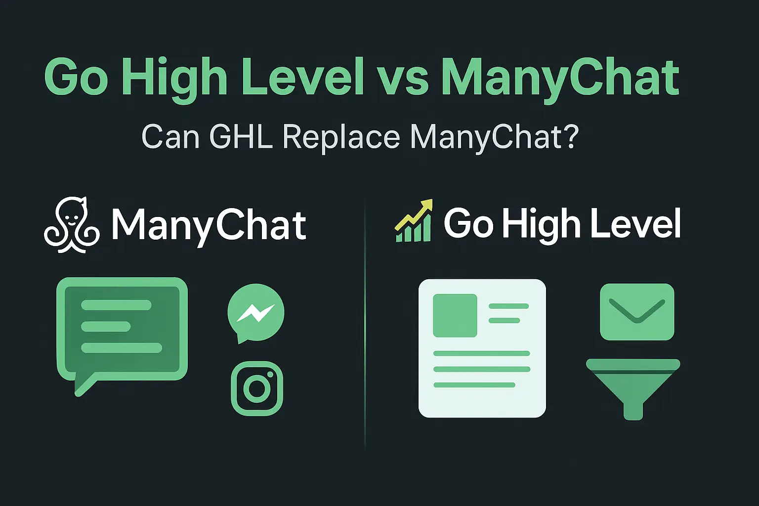 Can Go High Level Replace ManyChat? (Full Comparison & Use Case Guide)