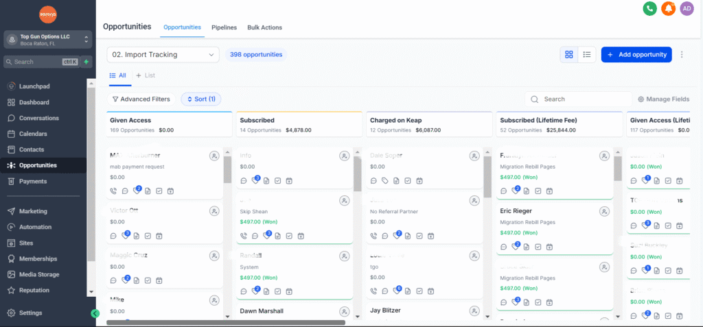 GHL systems Automation